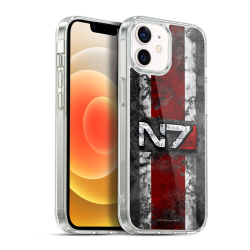 EA Bioware Mass Effect Graphics N7 Logo Distressed Soft Gel Case for Apple iPhone 12 / iPhone 12 Pro & MagSafe