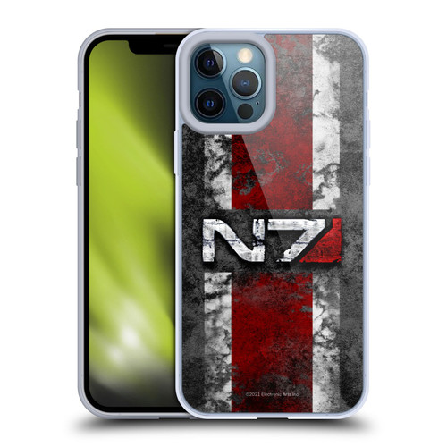 EA Bioware Mass Effect Graphics N7 Logo Distressed Soft Gel Case for Apple iPhone 12 Pro Max