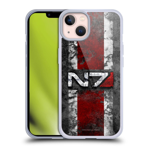 EA Bioware Mass Effect Graphics N7 Logo Distressed Soft Gel Case for Apple iPhone 13
