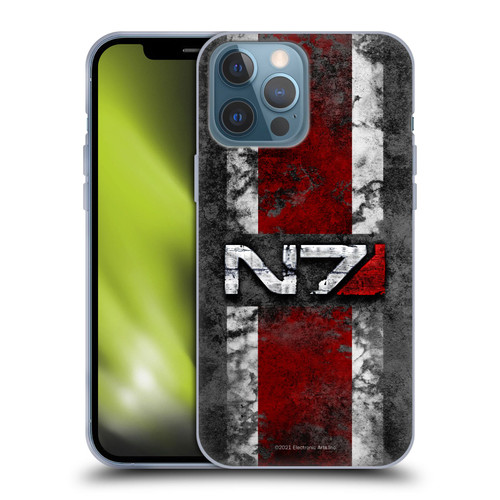 EA Bioware Mass Effect Graphics N7 Logo Distressed Soft Gel Case for Apple iPhone 13 Pro Max