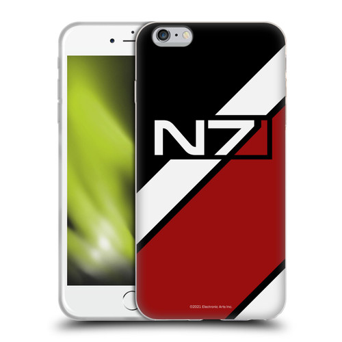 EA Bioware Mass Effect Graphics N7 Logo Stripes Soft Gel Case for Apple iPhone 6 Plus / iPhone 6s Plus