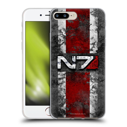 EA Bioware Mass Effect Graphics N7 Logo Distressed Soft Gel Case for Apple iPhone 7 Plus / iPhone 8 Plus & MagSafe