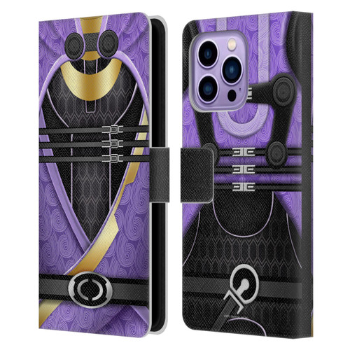 EA Bioware Mass Effect Armor Collection Tali'Zorah nar Rayya Leather Book Wallet Case Cover For Apple iPhone 14 Pro Max