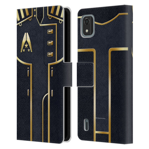 EA Bioware Mass Effect Armor Collection Officer Leather Book Wallet Case Cover For Nokia C2 2nd Edition