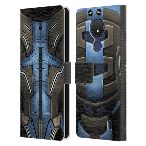 EA Bioware Mass Effect Armor Collection Garrus Vakarian Leather Book Wallet Case Cover For Nokia C21