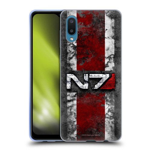 EA Bioware Mass Effect Graphics N7 Logo Distressed Soft Gel Case for Samsung Galaxy A02/M02 (2021)