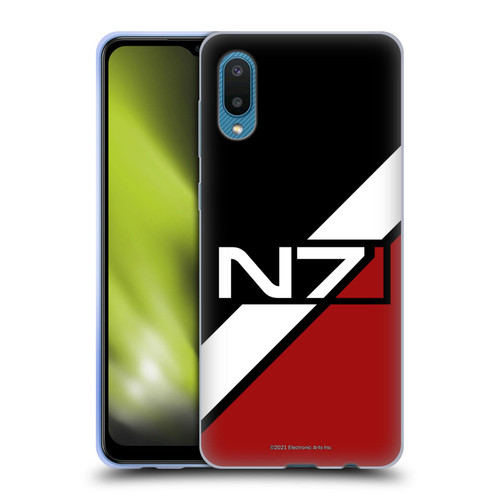 EA Bioware Mass Effect Graphics N7 Logo Stripes Soft Gel Case for Samsung Galaxy A02/M02 (2021)