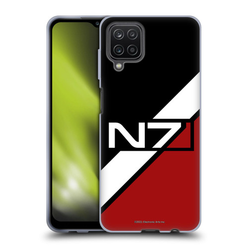 EA Bioware Mass Effect Graphics N7 Logo Stripes Soft Gel Case for Samsung Galaxy A12 (2020)