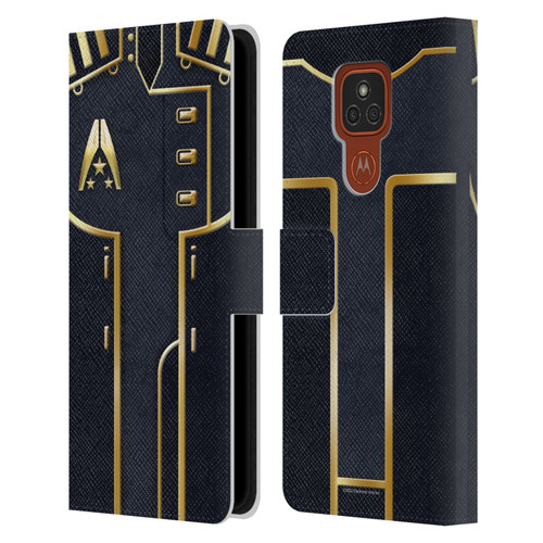 EA Bioware Mass Effect Armor Collection Officer Leather Book Wallet Case Cover For Motorola Moto E7 Plus