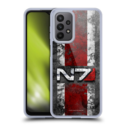 EA Bioware Mass Effect Graphics N7 Logo Distressed Soft Gel Case for Samsung Galaxy A23 / 5G (2022)