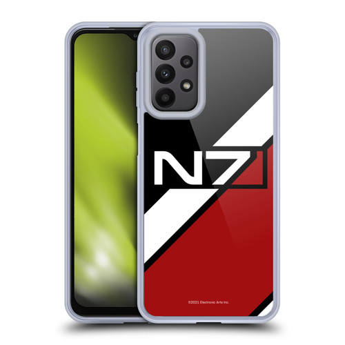 EA Bioware Mass Effect Graphics N7 Logo Stripes Soft Gel Case for Samsung Galaxy A23 / 5G (2022)