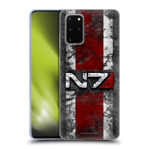 EA Bioware Mass Effect Graphics N7 Logo Distressed Soft Gel Case for Samsung Galaxy S20+ / S20+ 5G