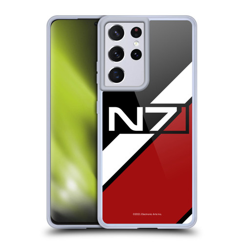 EA Bioware Mass Effect Graphics N7 Logo Stripes Soft Gel Case for Samsung Galaxy S21 Ultra 5G & MagSafe
