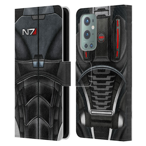 EA Bioware Mass Effect Armor Collection N7 Leather Book Wallet Case Cover For OnePlus 9