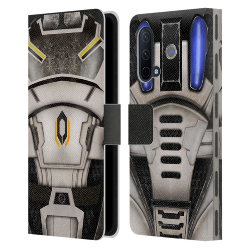 EA Bioware Mass Effect Armor Collection Cerberus Leather Book Wallet Case Cover For OnePlus Nord CE 5G