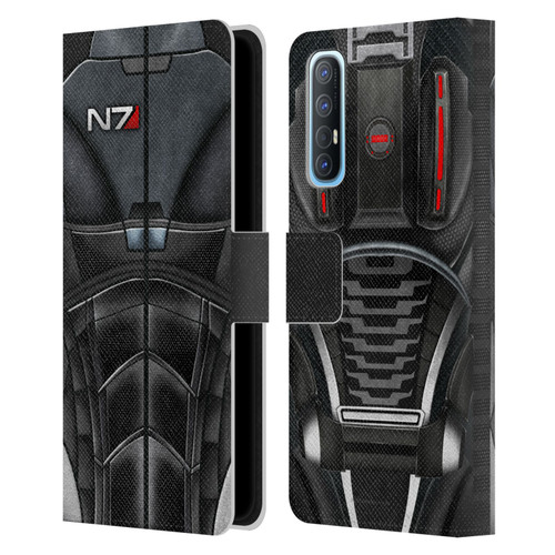 EA Bioware Mass Effect Armor Collection N7 Leather Book Wallet Case Cover For OPPO Find X2 Neo 5G