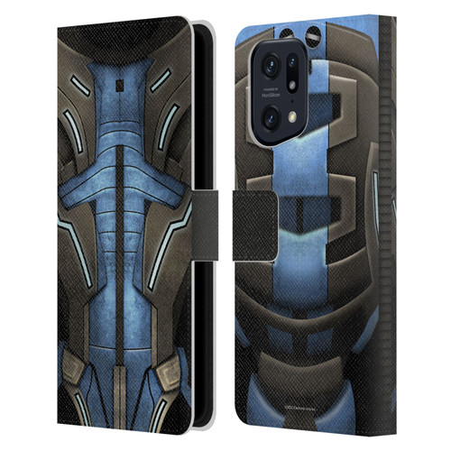 EA Bioware Mass Effect Armor Collection Garrus Vakarian Leather Book Wallet Case Cover For OPPO Find X5 Pro