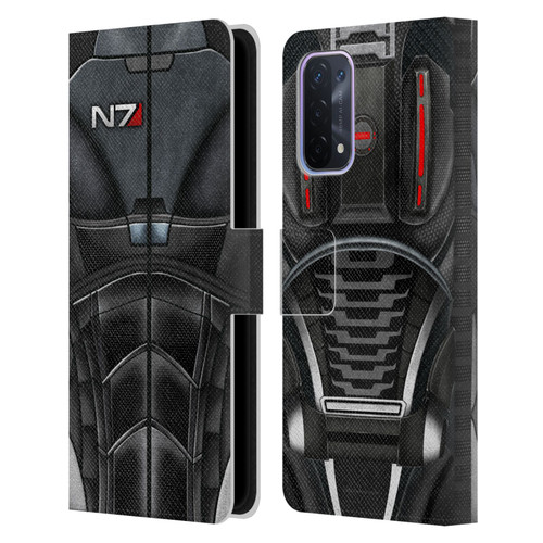 EA Bioware Mass Effect Armor Collection N7 Leather Book Wallet Case Cover For OPPO A54 5G