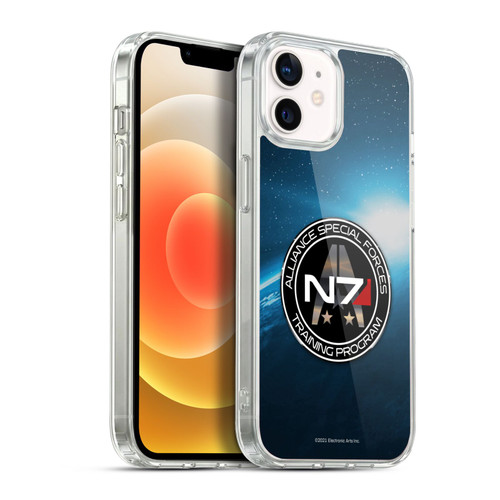 EA Bioware Mass Effect 3 Badges And Logos N7 Training Program Soft Gel Case for Apple iPhone 12 / iPhone 12 Pro & MagSafe