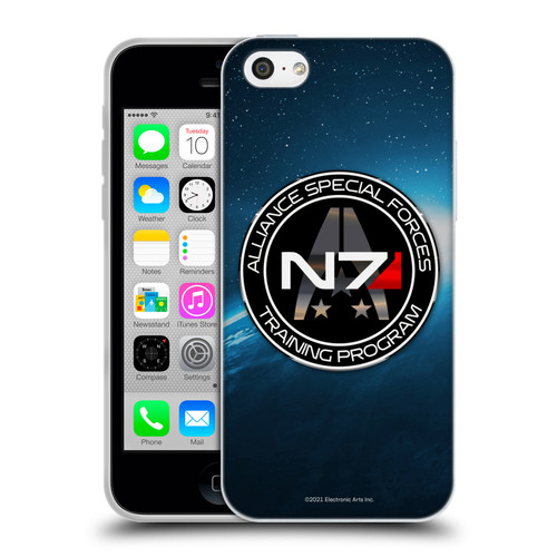 EA Bioware Mass Effect 3 Badges And Logos N7 Training Program Soft Gel Case for Apple iPhone 5c