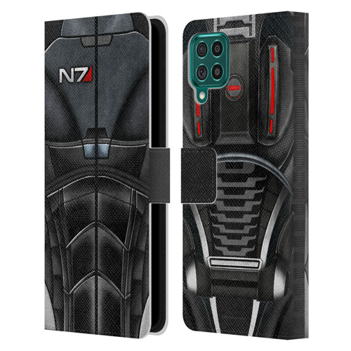 EA Bioware Mass Effect Armor Collection N7 Leather Book Wallet Case Cover For Samsung Galaxy F62 (2021)