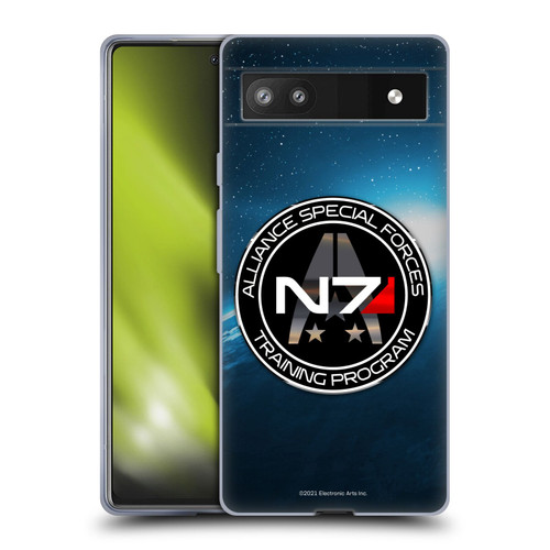 EA Bioware Mass Effect 3 Badges And Logos N7 Training Program Soft Gel Case for Google Pixel 6a