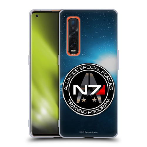 EA Bioware Mass Effect 3 Badges And Logos N7 Training Program Soft Gel Case for OPPO Find X2 Pro 5G