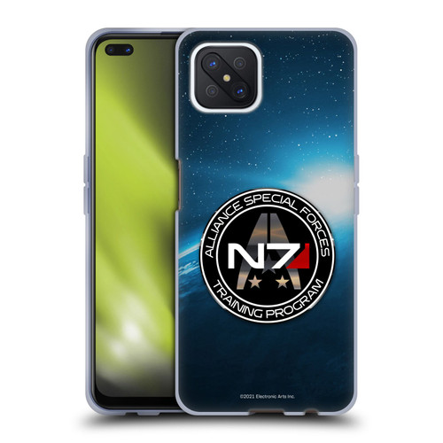 EA Bioware Mass Effect 3 Badges And Logos N7 Training Program Soft Gel Case for OPPO Reno4 Z 5G