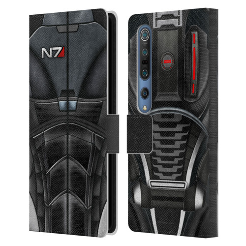 EA Bioware Mass Effect Armor Collection N7 Leather Book Wallet Case Cover For Xiaomi Mi 10 5G / Mi 10 Pro 5G