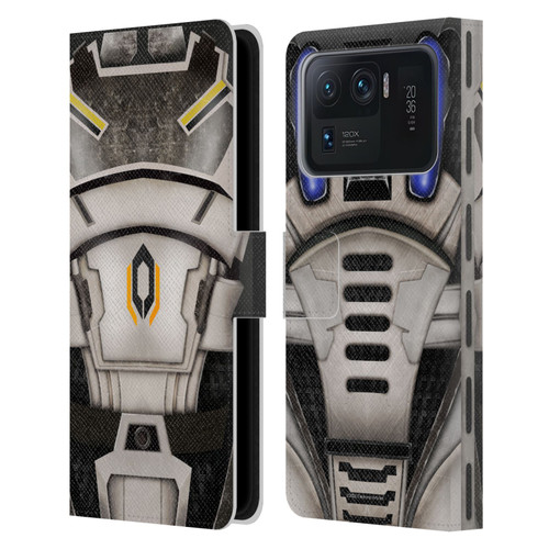 EA Bioware Mass Effect Armor Collection Cerberus Leather Book Wallet Case Cover For Xiaomi Mi 11 Ultra