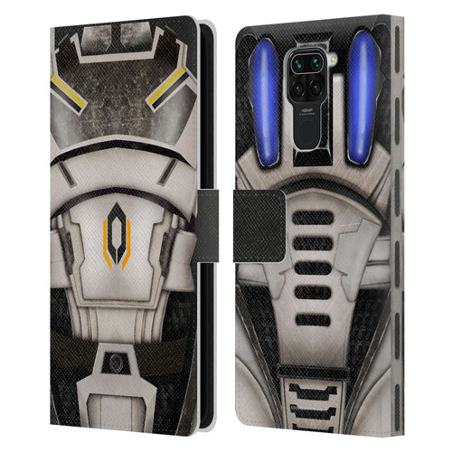 EA Bioware Mass Effect Armor Collection Cerberus Leather Book Wallet Case Cover For Xiaomi Redmi Note 9 / Redmi 10X 4G