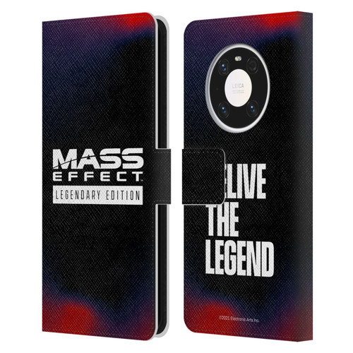 EA Bioware Mass Effect Legendary Graphics Logo Leather Book Wallet Case Cover For Huawei Mate 40 Pro 5G