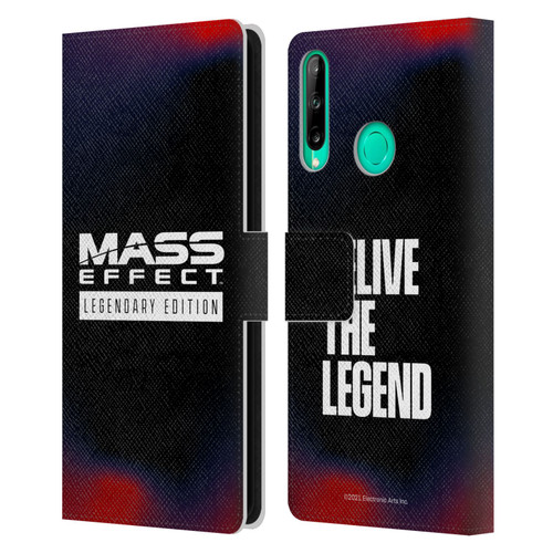 EA Bioware Mass Effect Legendary Graphics Logo Leather Book Wallet Case Cover For Huawei P40 lite E