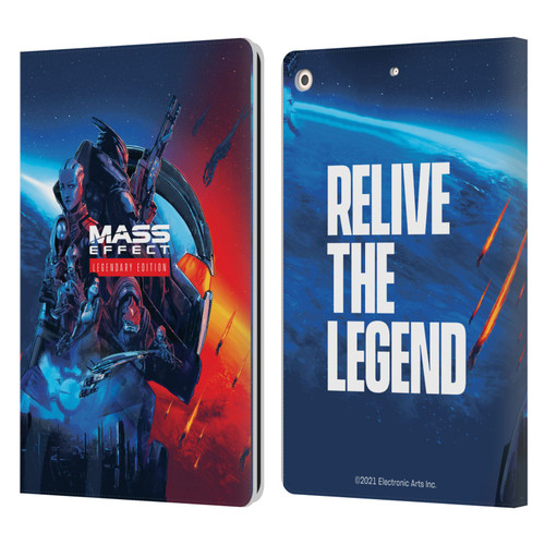 EA Bioware Mass Effect Legendary Graphics Key Art Leather Book Wallet Case Cover For Apple iPad 10.2 2019/2020/2021