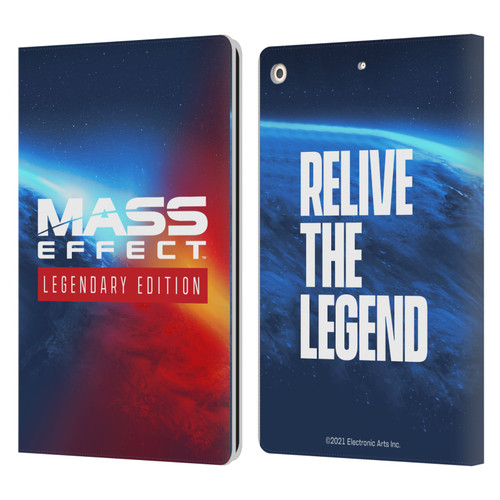 EA Bioware Mass Effect Legendary Graphics Logo Key Art Leather Book Wallet Case Cover For Apple iPad 10.2 2019/2020/2021