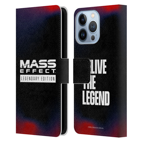EA Bioware Mass Effect Legendary Graphics Logo Leather Book Wallet Case Cover For Apple iPhone 13 Pro