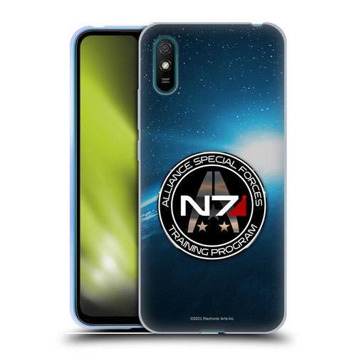 EA Bioware Mass Effect 3 Badges And Logos N7 Training Program Soft Gel Case for Xiaomi Redmi 9A / Redmi 9AT