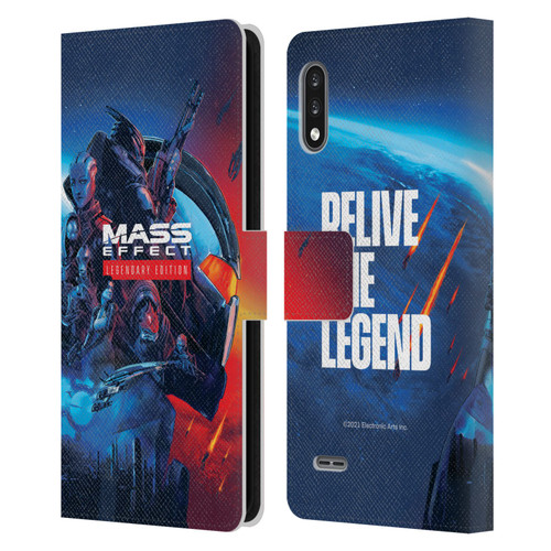 EA Bioware Mass Effect Legendary Graphics Key Art Leather Book Wallet Case Cover For LG K22