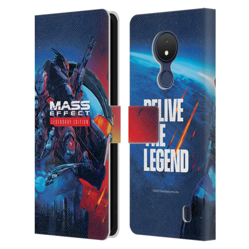 EA Bioware Mass Effect Legendary Graphics Key Art Leather Book Wallet Case Cover For Nokia C21