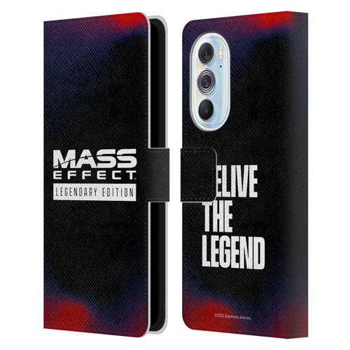 EA Bioware Mass Effect Legendary Graphics Logo Leather Book Wallet Case Cover For Motorola Edge X30