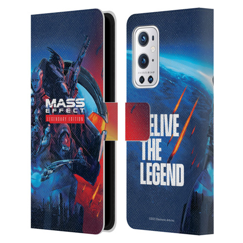 EA Bioware Mass Effect Legendary Graphics Key Art Leather Book Wallet Case Cover For OnePlus 9 Pro