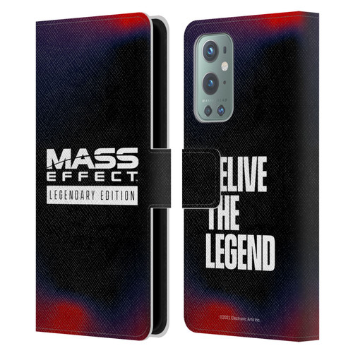 EA Bioware Mass Effect Legendary Graphics Logo Leather Book Wallet Case Cover For OnePlus 9