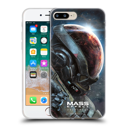 EA Bioware Mass Effect Andromeda Graphics Key Art 2017 Soft Gel Case for Apple iPhone 7 Plus / iPhone 8 Plus