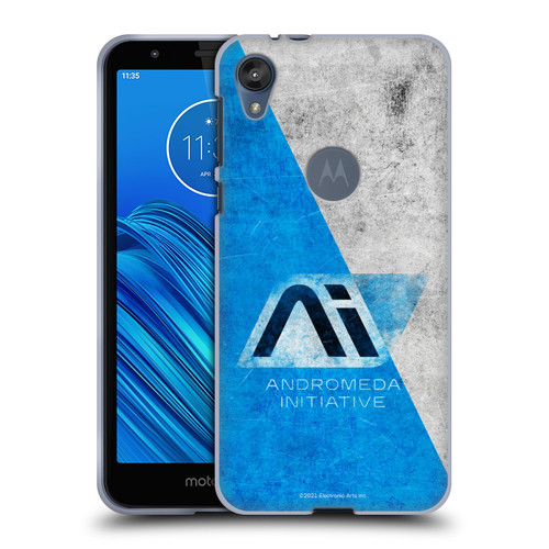 EA Bioware Mass Effect Andromeda Graphics Initiative Distressed Soft Gel Case for Motorola Moto E6