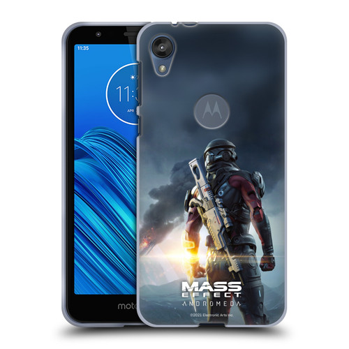 EA Bioware Mass Effect Andromeda Graphics Key Art Super Deluxe 2017 Soft Gel Case for Motorola Moto E6