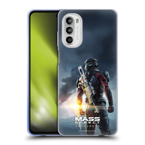 EA Bioware Mass Effect Andromeda Graphics Key Art Super Deluxe 2017 Soft Gel Case for Motorola Moto G52