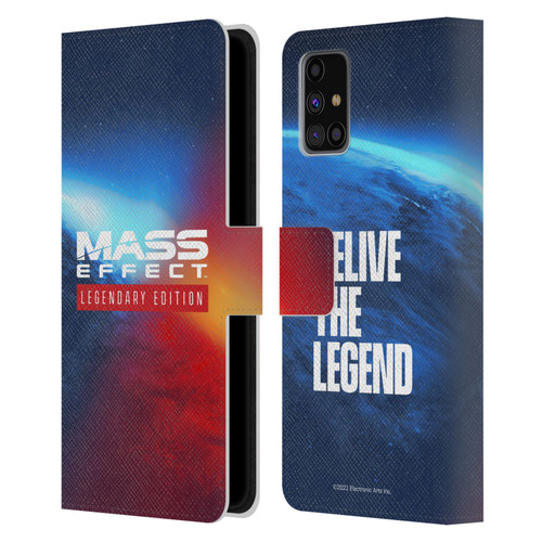 EA Bioware Mass Effect Legendary Graphics Logo Key Art Leather Book Wallet Case Cover For Samsung Galaxy M31s (2020)