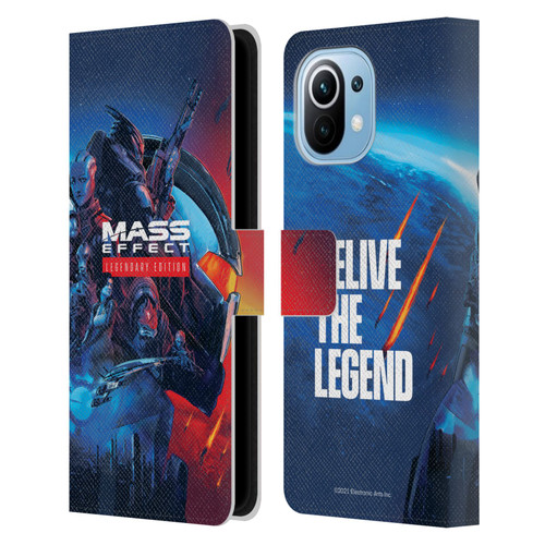 EA Bioware Mass Effect Legendary Graphics Key Art Leather Book Wallet Case Cover For Xiaomi Mi 11