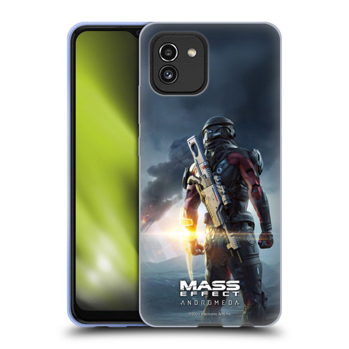 EA Bioware Mass Effect Andromeda Graphics Key Art Super Deluxe 2017 Soft Gel Case for Samsung Galaxy A03 (2021)