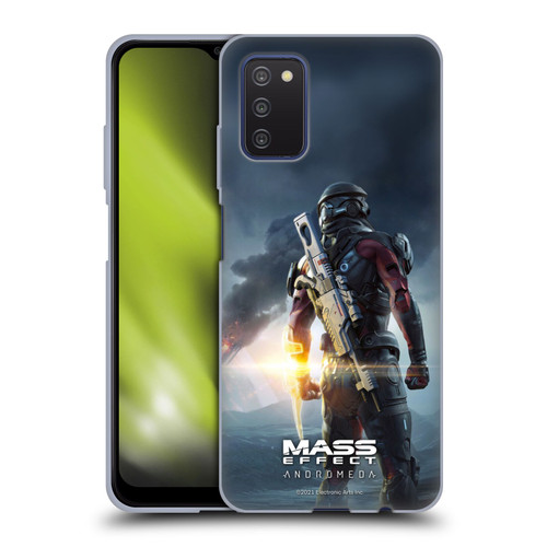 EA Bioware Mass Effect Andromeda Graphics Key Art Super Deluxe 2017 Soft Gel Case for Samsung Galaxy A03s (2021)